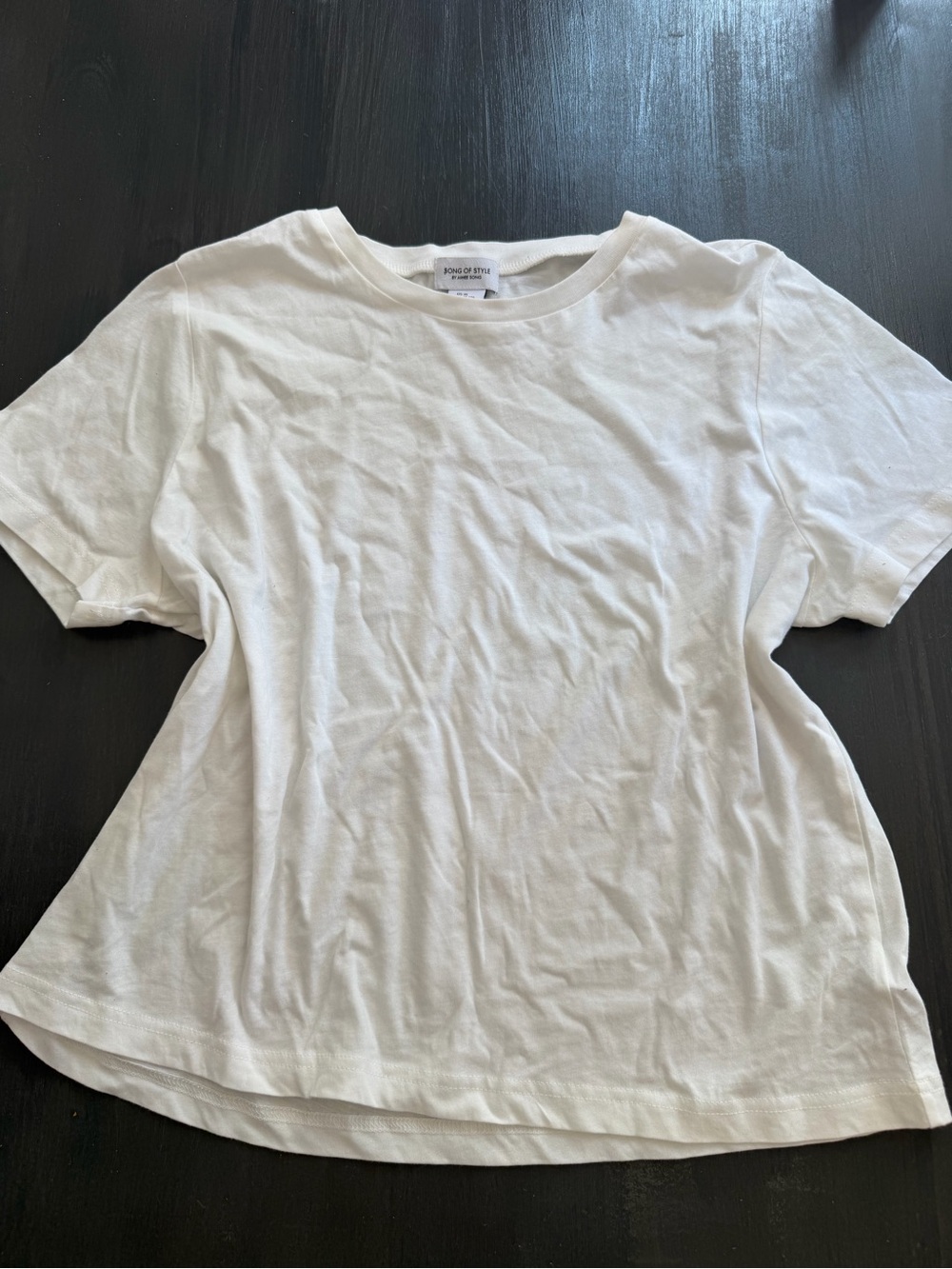 Song of Style by Aimee Song White Short Sleeve T-Shirt XL
